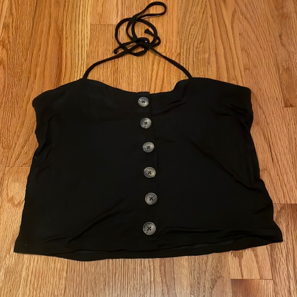 Black crop top